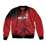 Custom Egypt Football Bomber Jacket The Pharaohs Eye of Horus