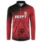 Custom Egypt Football Button Sweatshirt The Pharaohs Eye of Horus