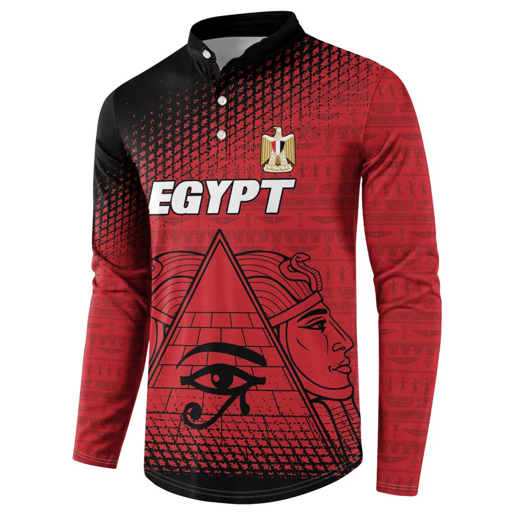Custom Egypt Football Button Sweatshirt The Pharaohs Eye of Horus