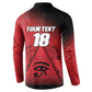 Custom Egypt Football Button Sweatshirt The Pharaohs Eye of Horus