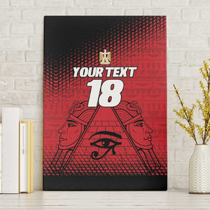 Custom Egypt Football Canvas Wall Art The Pharaohs Eye of Horus