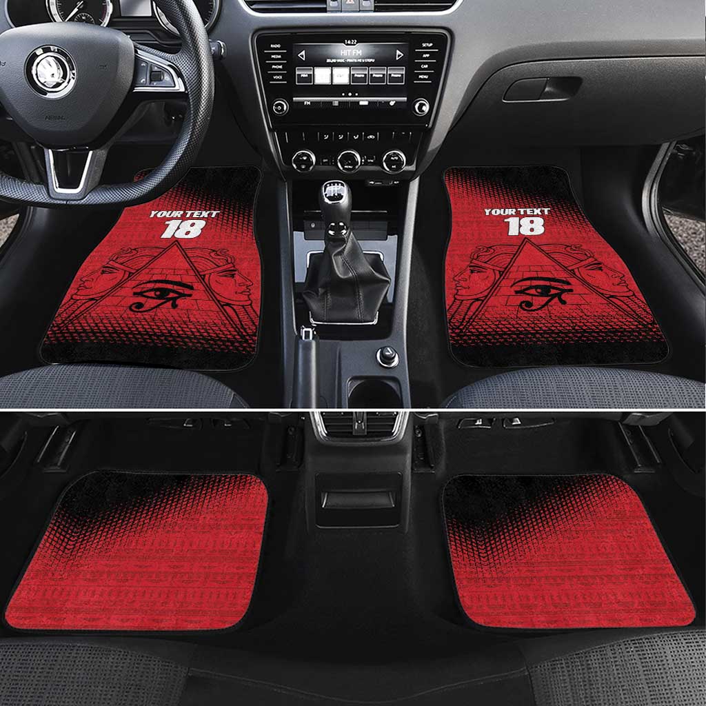 Custom Egypt Football Car Mats The Pharaohs Eye of Horus