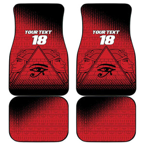 Custom Egypt Football Car Mats The Pharaohs Eye of Horus