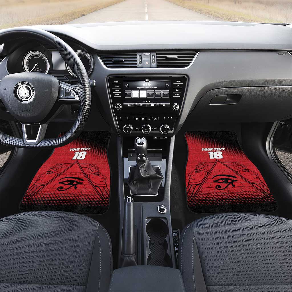 Custom Egypt Football Car Mats The Pharaohs Eye of Horus