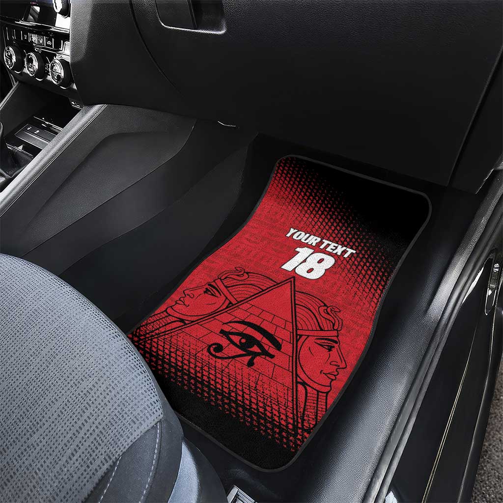 Custom Egypt Football Car Mats The Pharaohs Eye of Horus