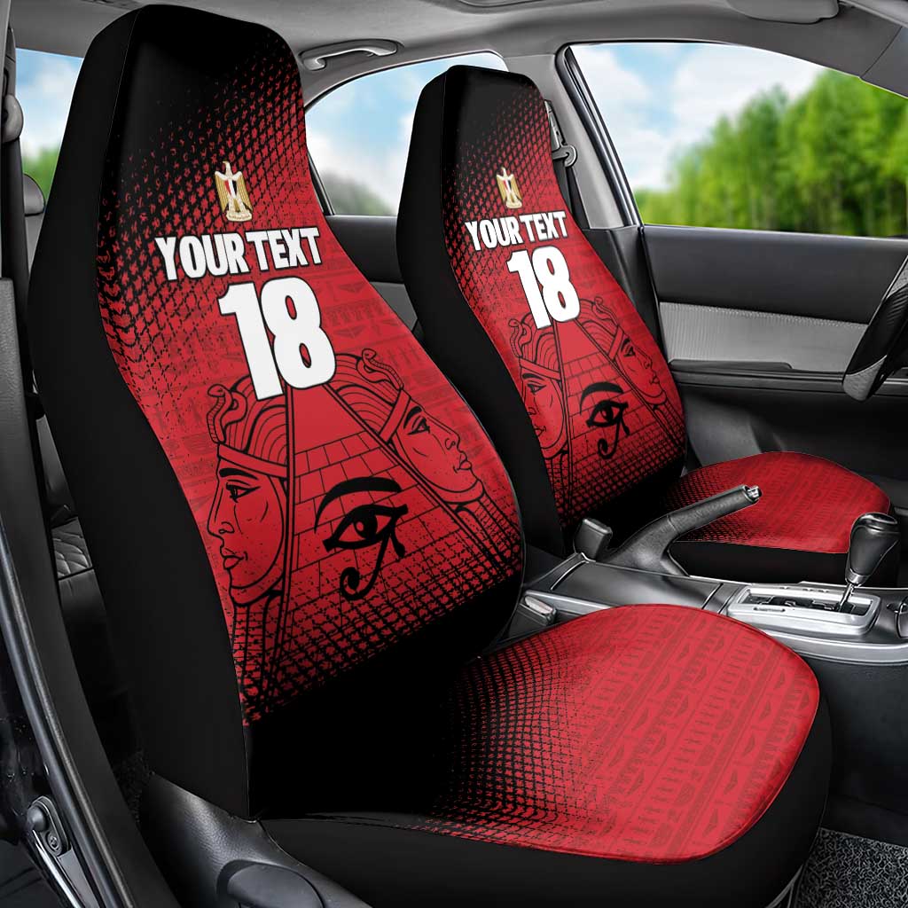 Custom Egypt Football Car Seat Cover The Pharaohs Eye of Horus