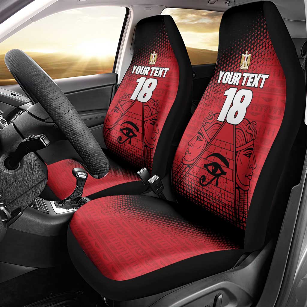 Custom Egypt Football Car Seat Cover The Pharaohs Eye of Horus