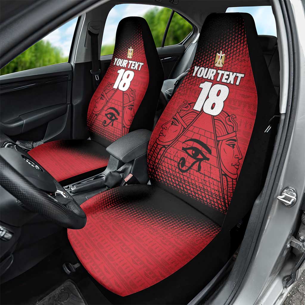 Custom Egypt Football Car Seat Cover The Pharaohs Eye of Horus