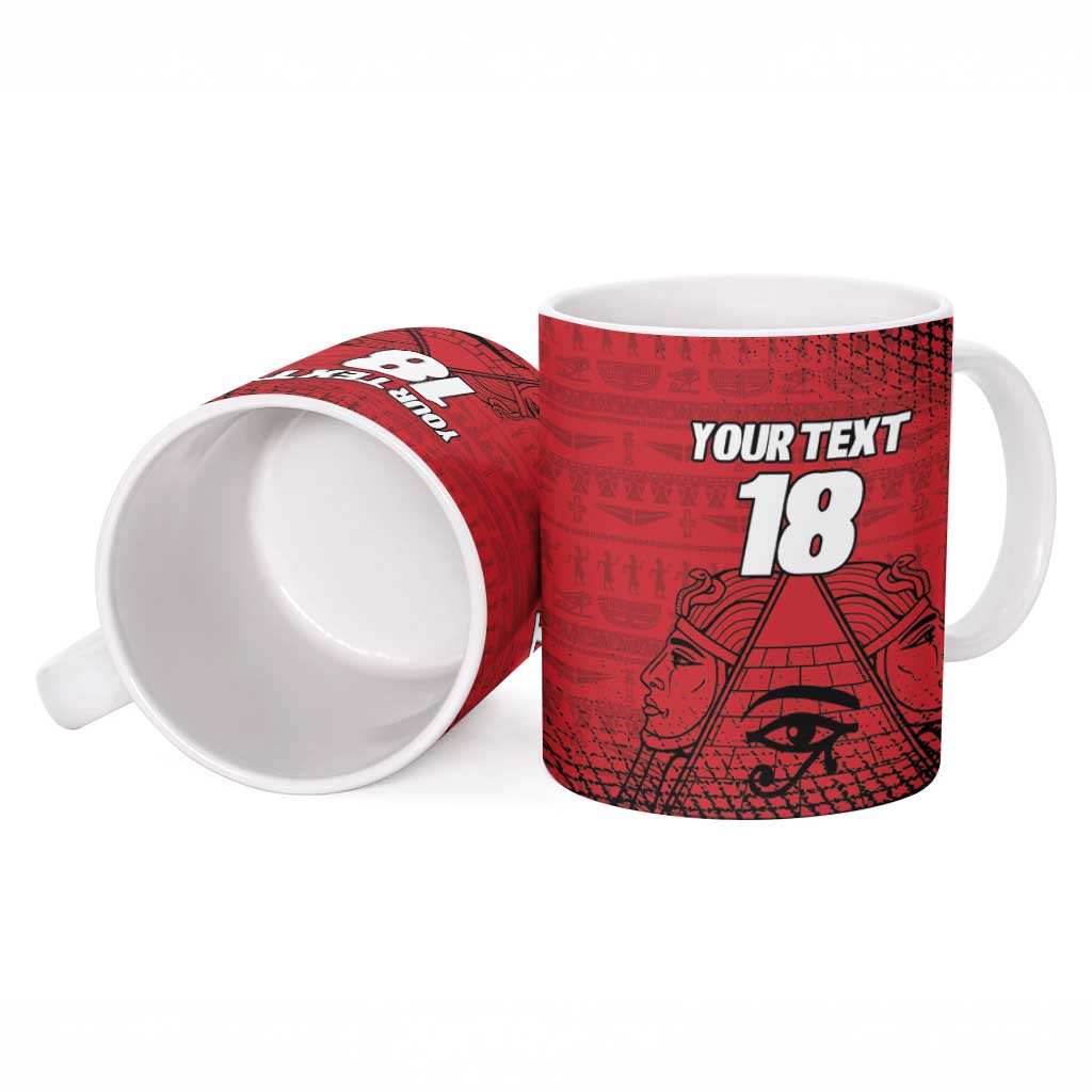 Custom Egypt Football Ceramic Mug The Pharaohs Eye of Horus