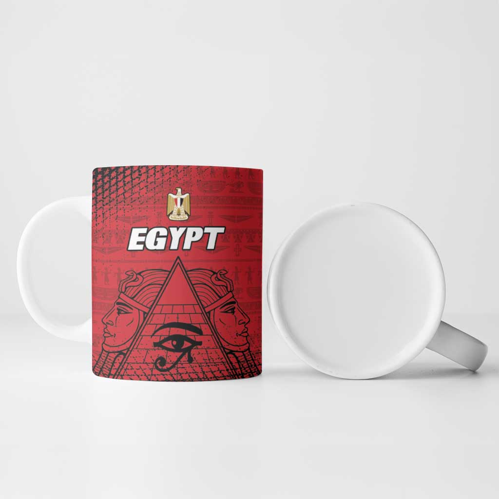 Custom Egypt Football Ceramic Mug The Pharaohs Eye of Horus
