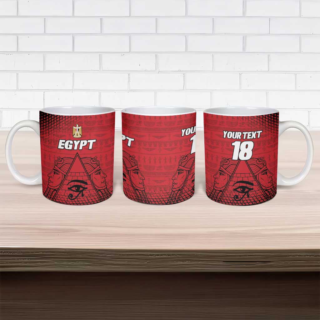 Custom Egypt Football Ceramic Mug The Pharaohs Eye of Horus