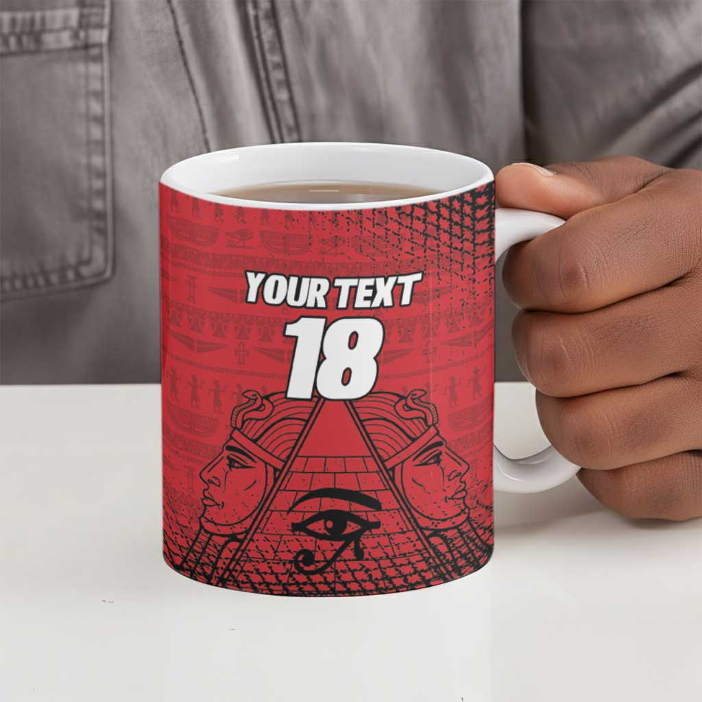 Custom Egypt Football Ceramic Mug The Pharaohs Eye of Horus