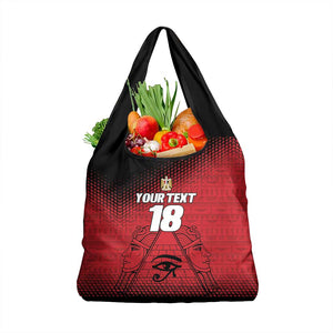 Custom Egypt Football Grocery Bag The Pharaohs Eye of Horus