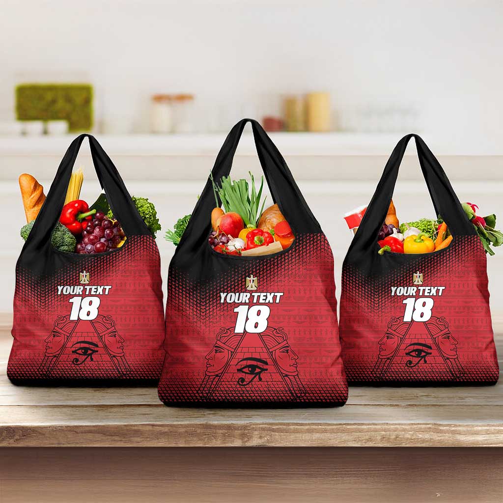 Custom Egypt Football Grocery Bag The Pharaohs Eye of Horus