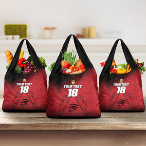 Custom Egypt Football Grocery Bag The Pharaohs Eye of Horus