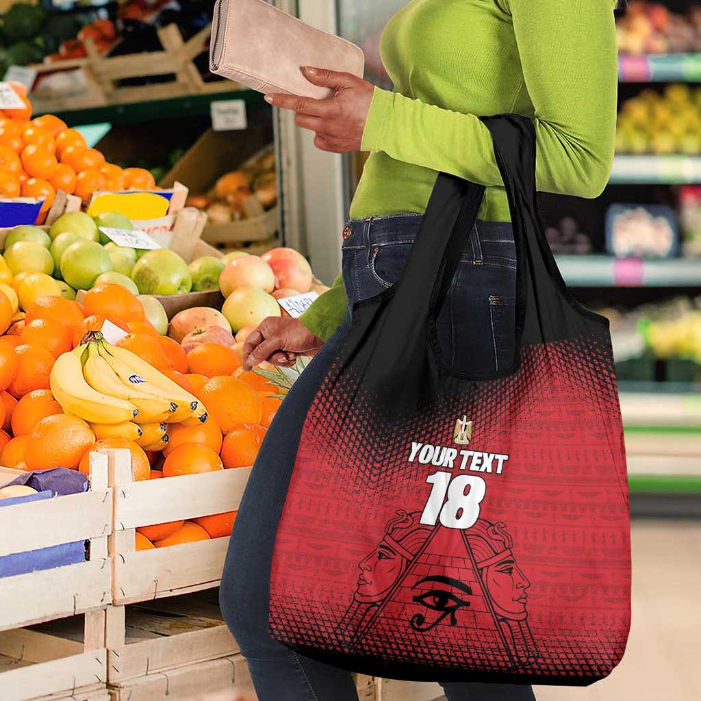 Custom Egypt Football Grocery Bag The Pharaohs Eye of Horus