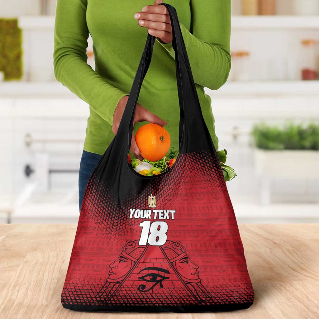 Custom Egypt Football Grocery Bag The Pharaohs Eye of Horus