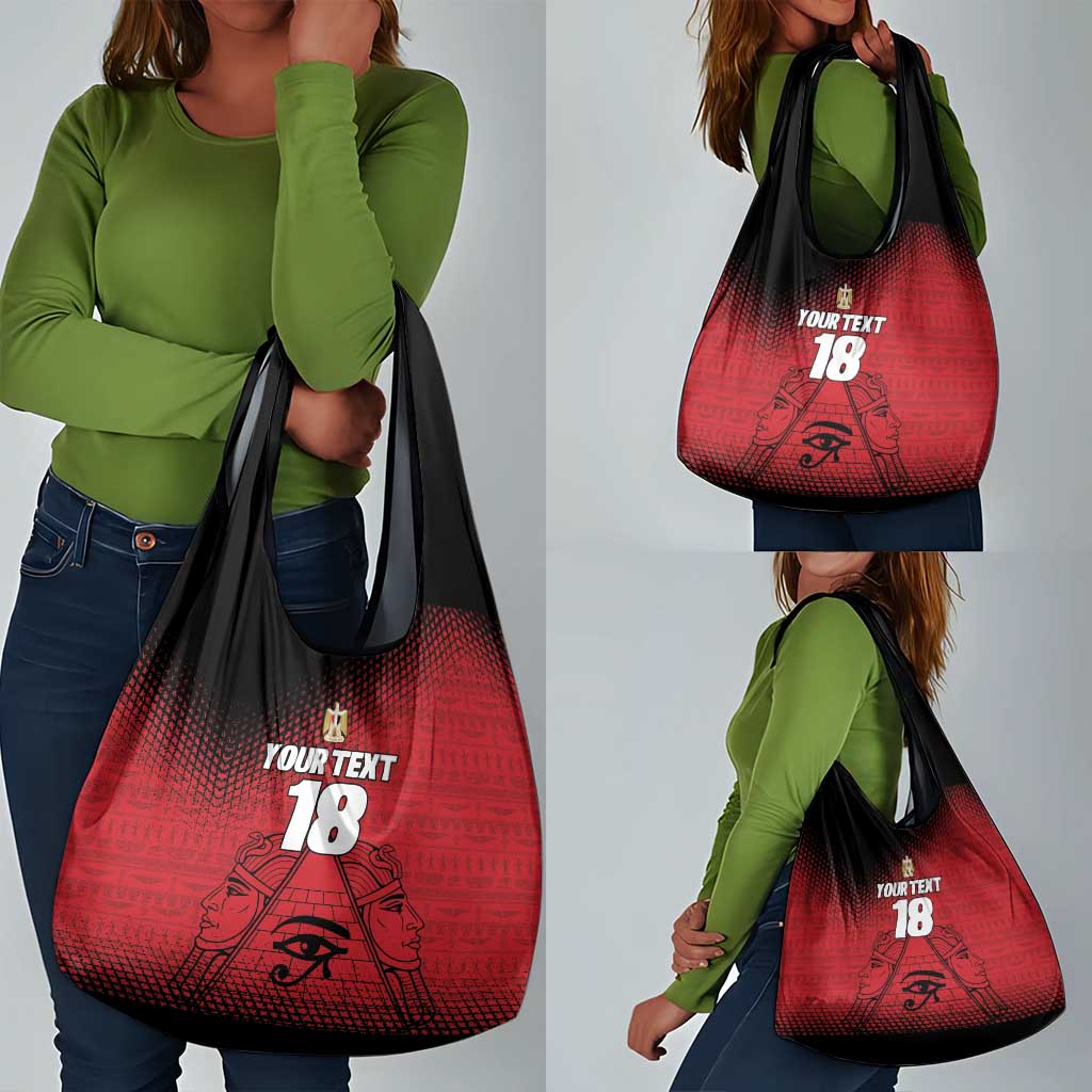 Custom Egypt Football Grocery Bag The Pharaohs Eye of Horus