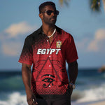 Custom Egypt Football Hawaiian Shirt The Pharaohs Eye of Horus