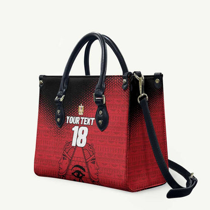 Custom Egypt Football Leather Bag The Pharaohs Eye of Horus