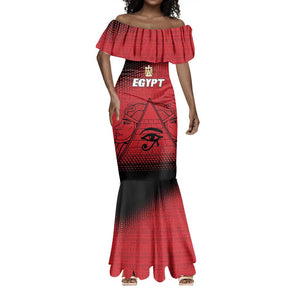 Custom Egypt Football Mermaid Dress The Pharaohs Eye of Horus