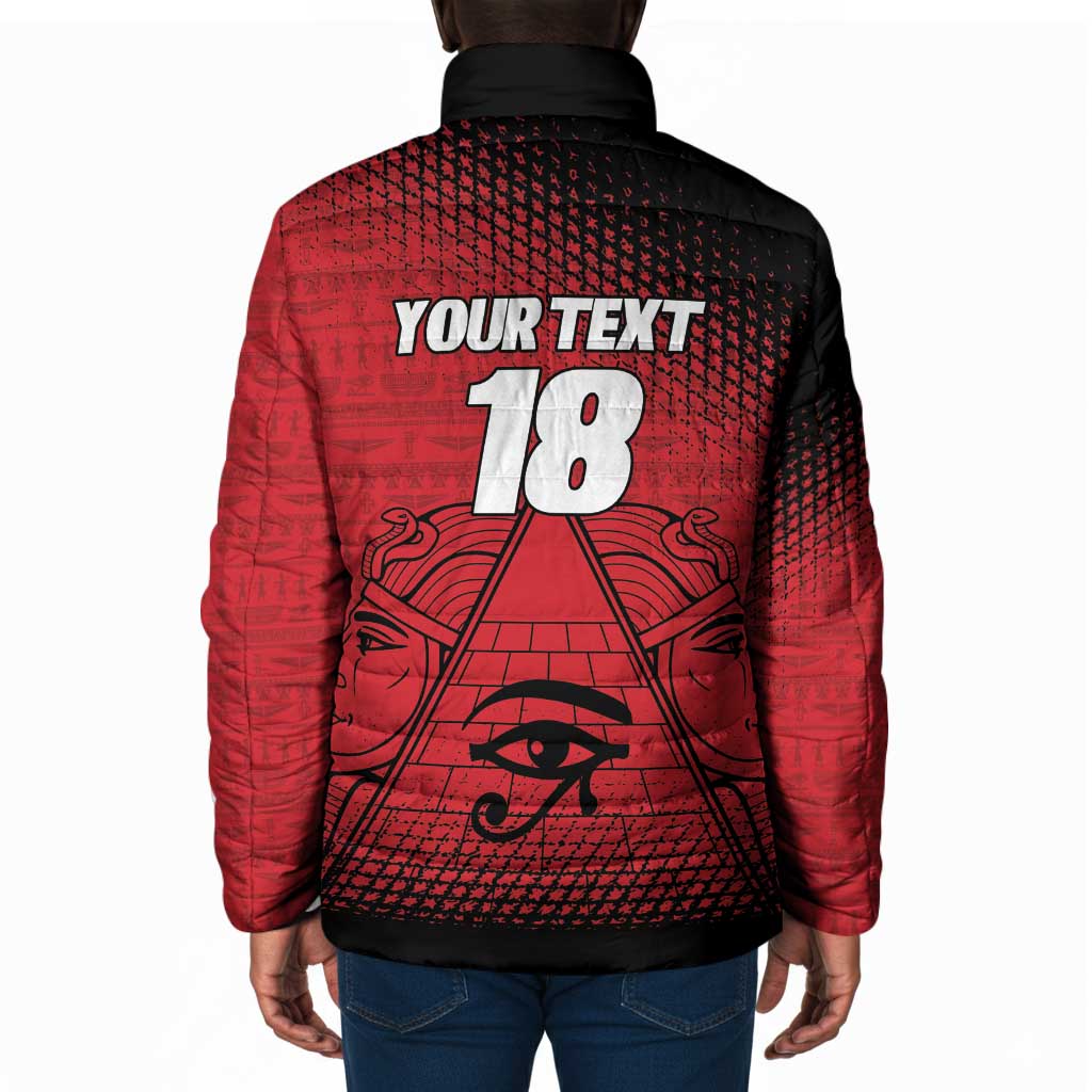 Custom Egypt Football Padded Jacket The Pharaohs Eye of Horus