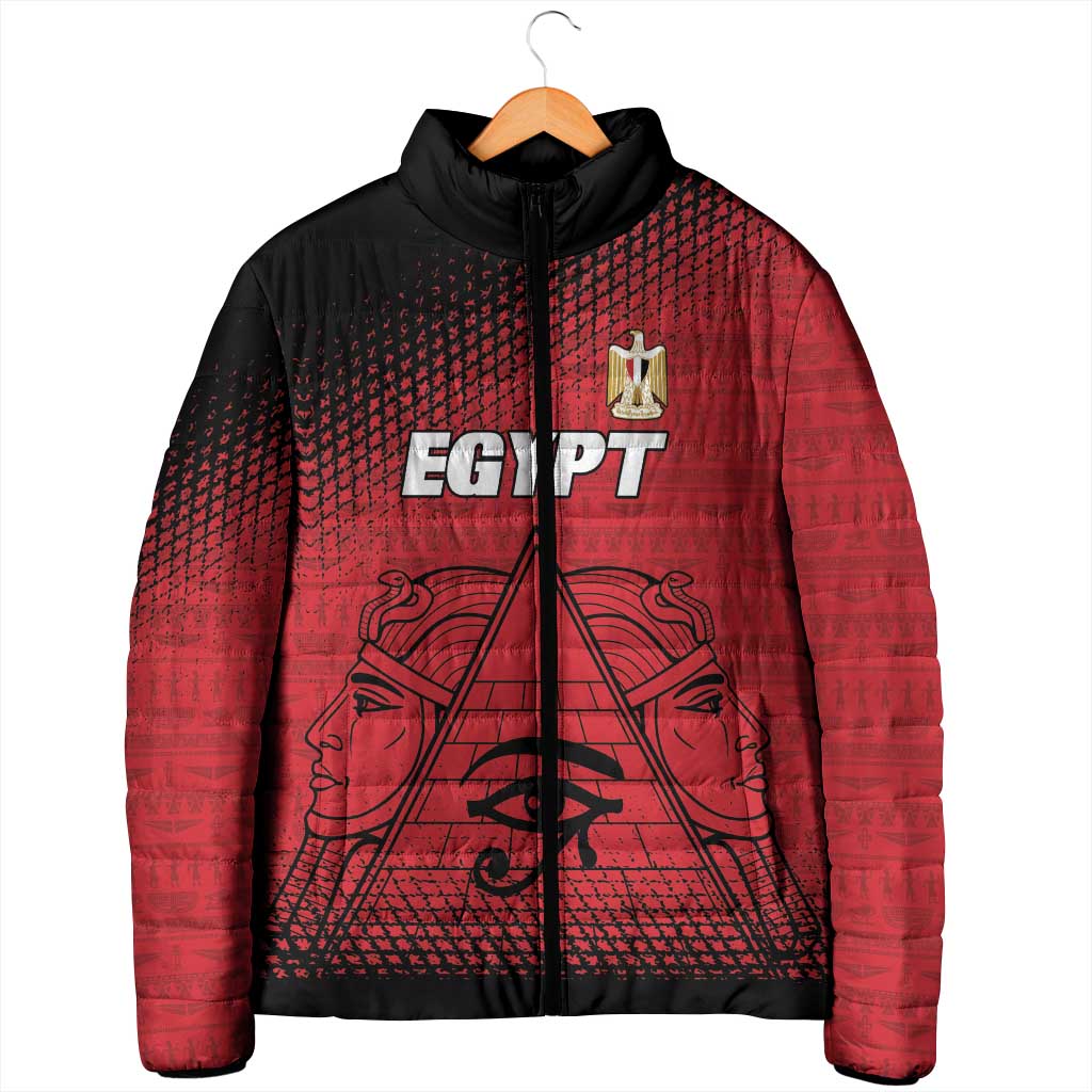 Custom Egypt Football Padded Jacket The Pharaohs Eye of Horus