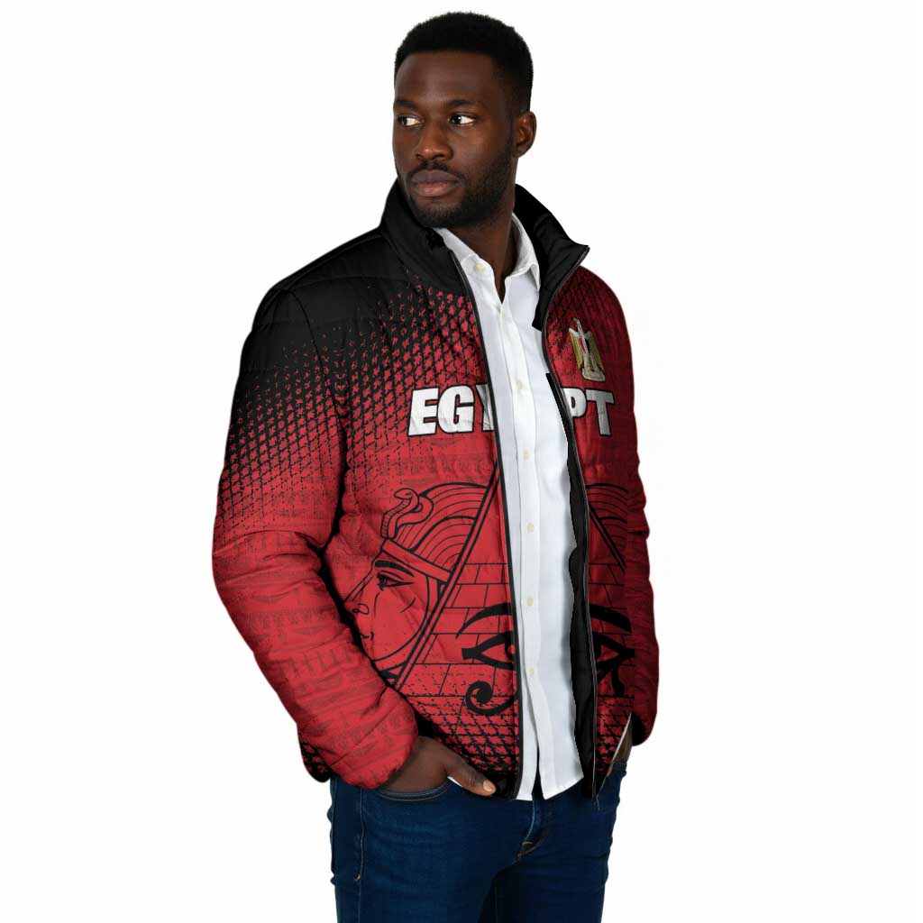 Custom Egypt Football Padded Jacket The Pharaohs Eye of Horus