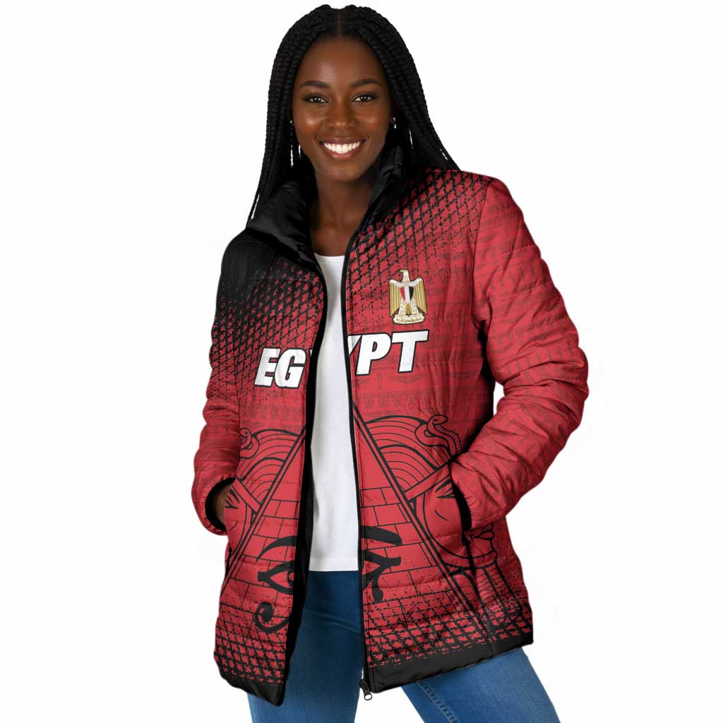 Custom Egypt Football Padded Jacket The Pharaohs Eye of Horus