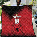 Custom Egypt Football Quilt The Pharaohs Eye of Horus