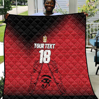 Custom Egypt Football Quilt The Pharaohs Eye of Horus