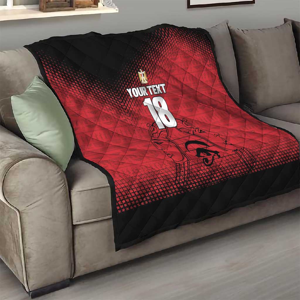Custom Egypt Football Quilt The Pharaohs Eye of Horus