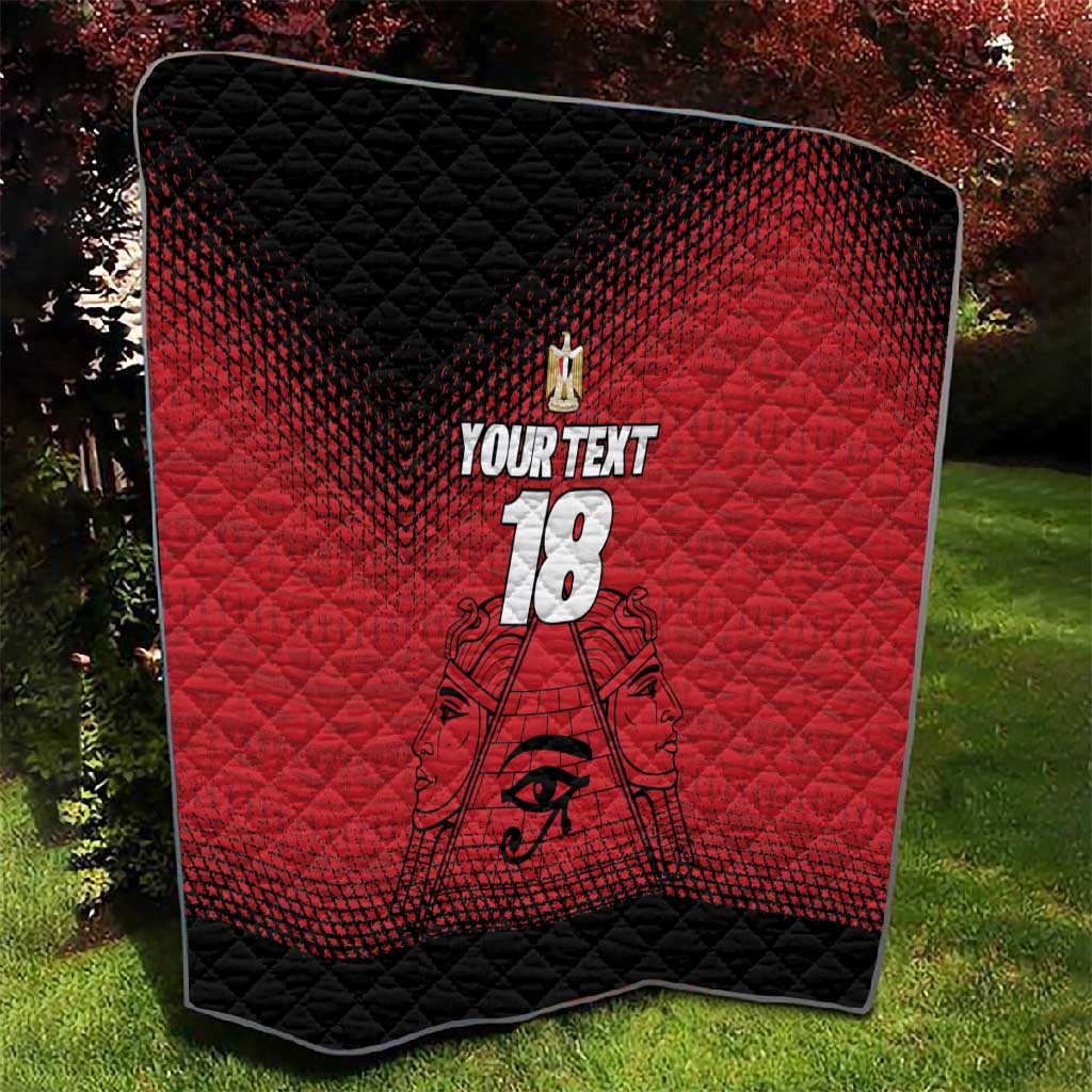 Custom Egypt Football Quilt The Pharaohs Eye of Horus