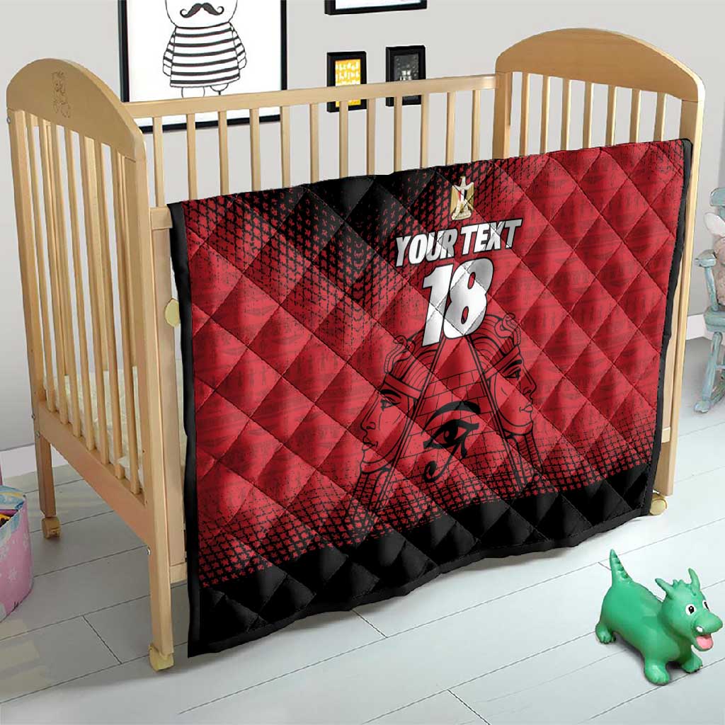 Custom Egypt Football Quilt The Pharaohs Eye of Horus