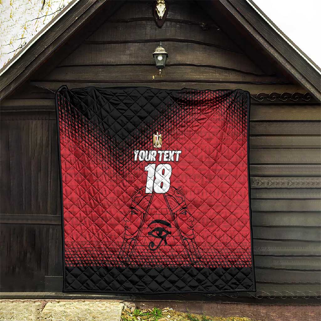 Custom Egypt Football Quilt The Pharaohs Eye of Horus