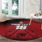 Custom Egypt Football Round Carpet The Pharaohs Eye of Horus