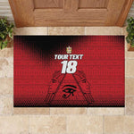Custom Egypt Football Rubber Doormat The Pharaohs Eye of Horus