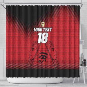 Custom Egypt Football Shower Curtain The Pharaohs Eye of Horus
