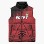 Custom Egypt Football Sleeveless Puffer Jacket The Pharaohs Eye of Horus