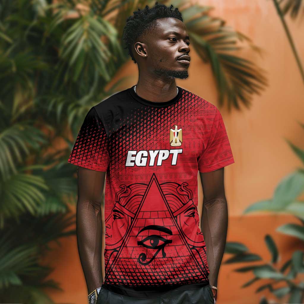 Custom Egypt Football T shirt The Pharaohs Eye of Horus