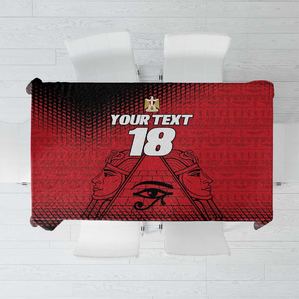 Custom Egypt Football Tablecloth The Pharaohs Eye of Horus