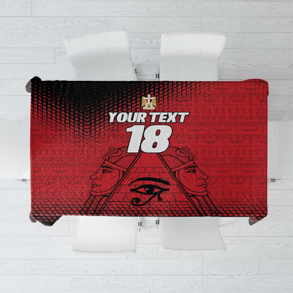 Custom Egypt Football Tablecloth The Pharaohs Eye of Horus