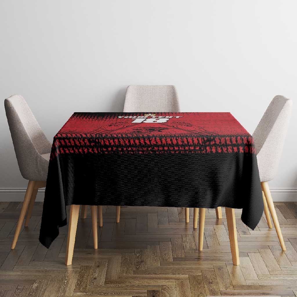 Custom Egypt Football Tablecloth The Pharaohs Eye of Horus