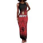 Custom Egypt Football Tank Maxi Dress The Pharaohs Eye of Horus