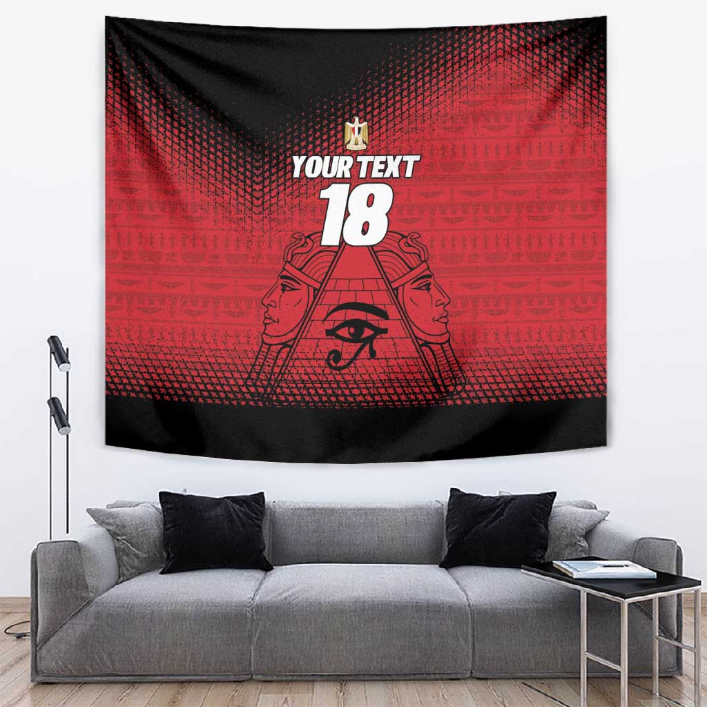 Custom Egypt Football Tapestry The Pharaohs Eye of Horus