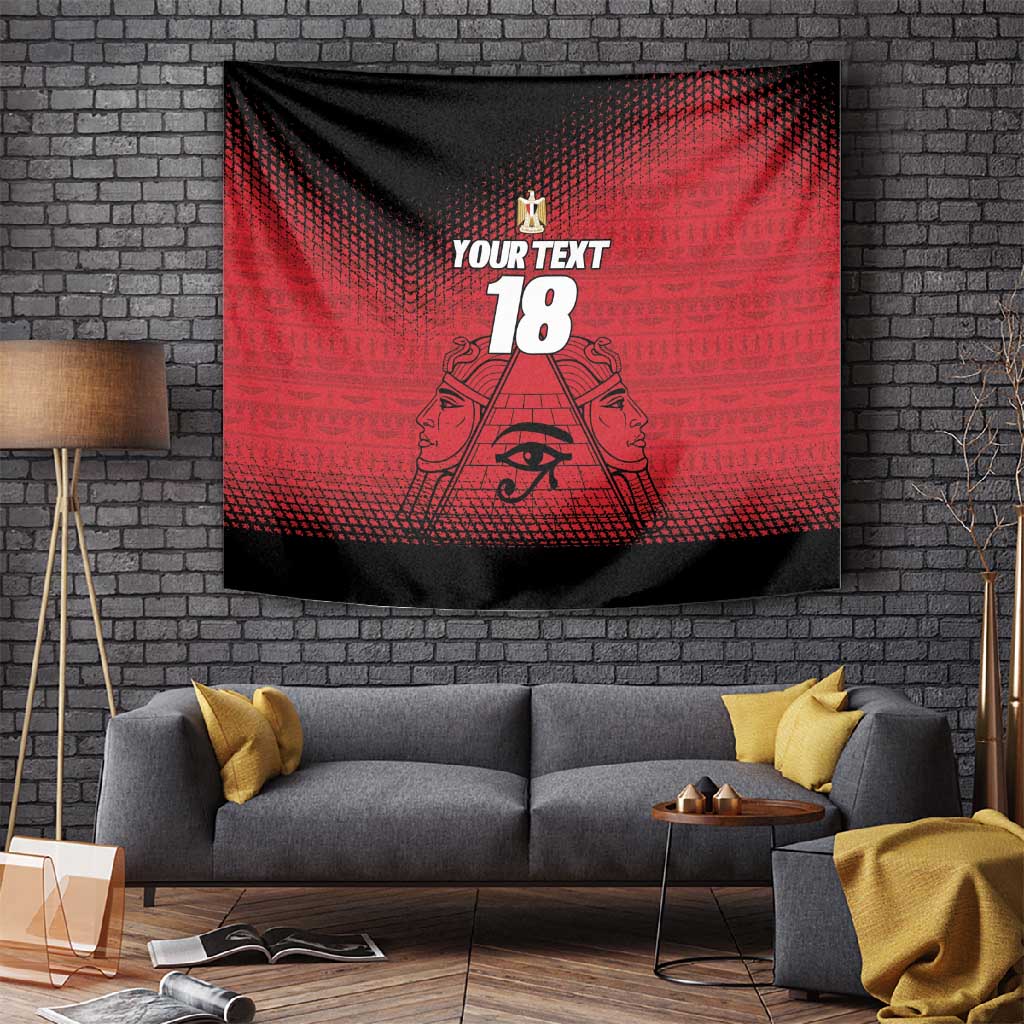 Custom Egypt Football Tapestry The Pharaohs Eye of Horus