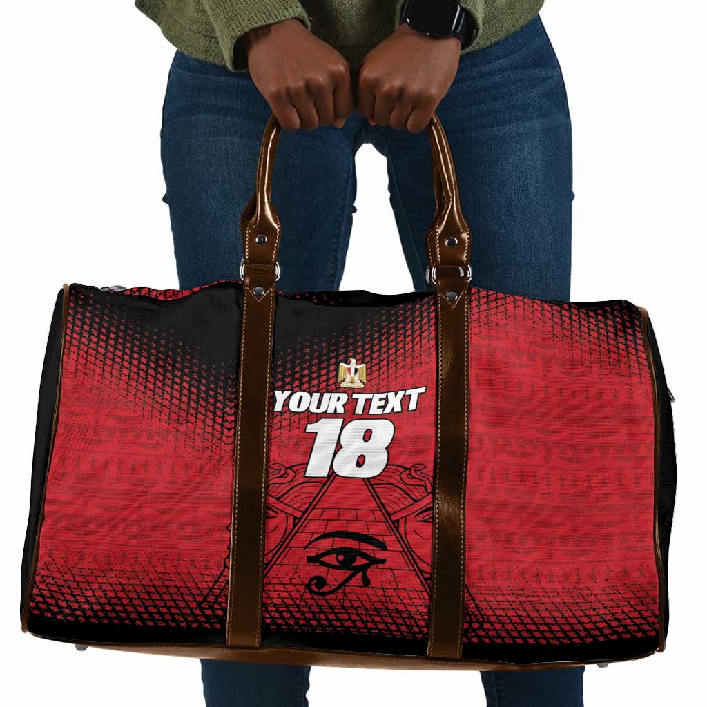 Custom Egypt Football Travel Bag The Pharaohs Eye of Horus