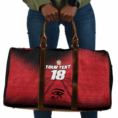 Custom Egypt Football Travel Bag The Pharaohs Eye of Horus