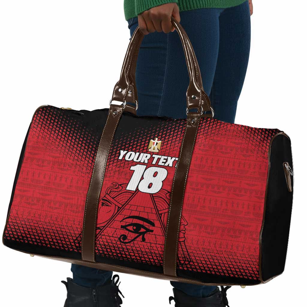 Custom Egypt Football Travel Bag The Pharaohs Eye of Horus