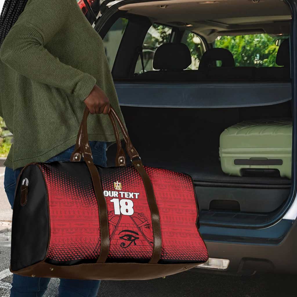 Custom Egypt Football Travel Bag The Pharaohs Eye of Horus